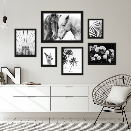 Black & White Photography Framed Gallery Wall Set-2 - Art Set - Americanflat