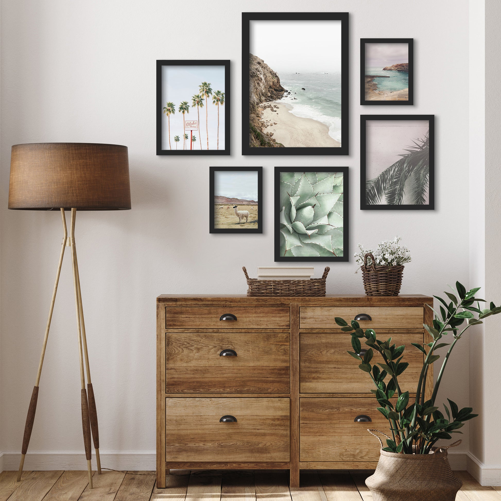 California Coast - 6 Piece Framed Gallery Wall Set - Art Set - Americanflat