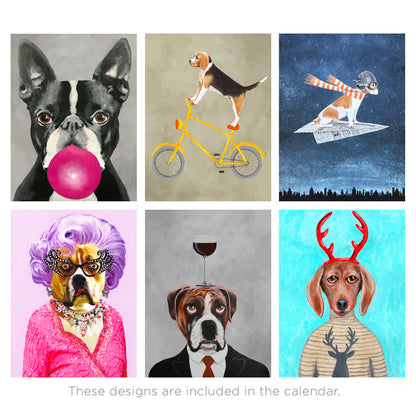 Dog Days Art Prints Design by Coco de Paris - 2023 Wall Calendar