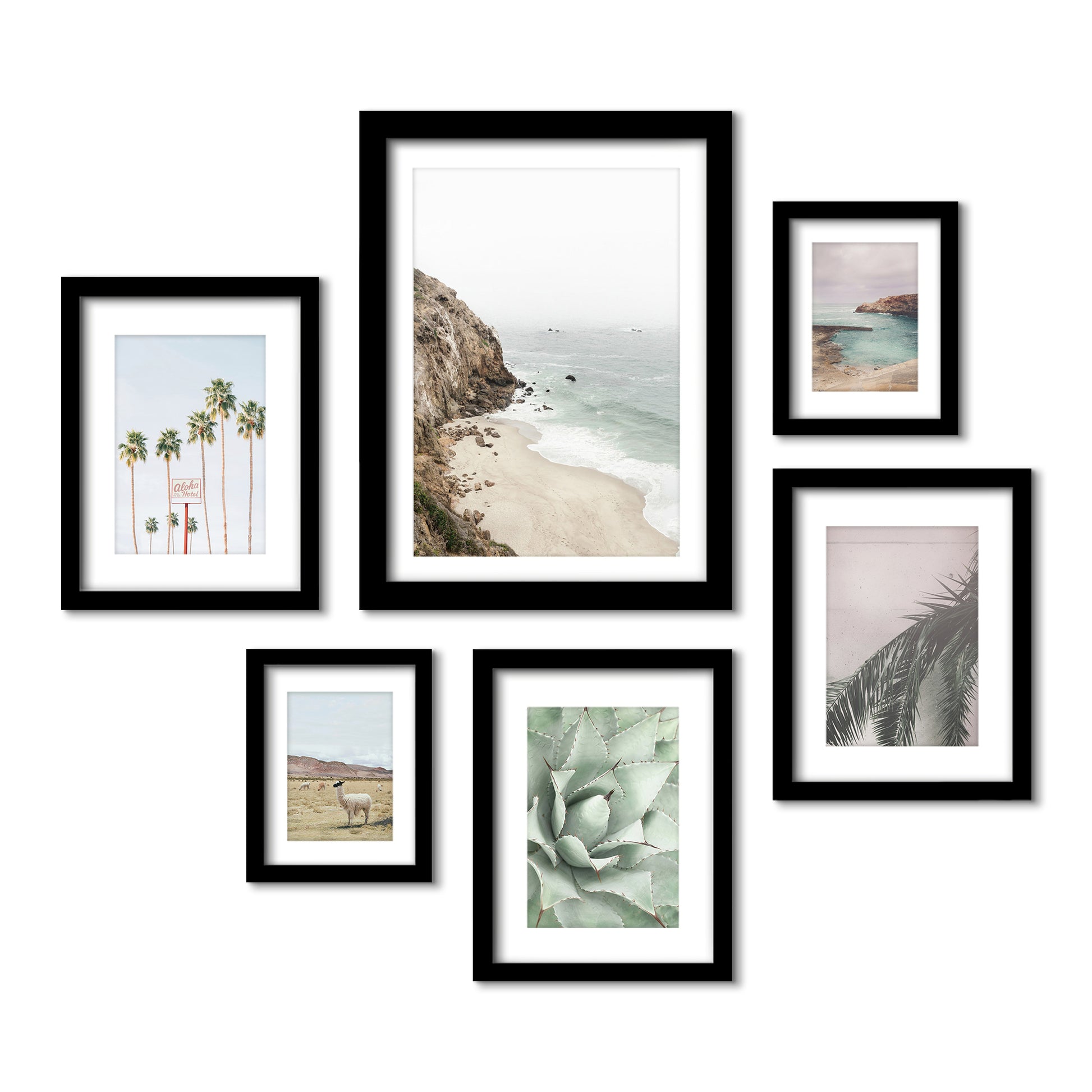 California Coast - 6 Piece Framed Gallery Wall Set - Americanflat