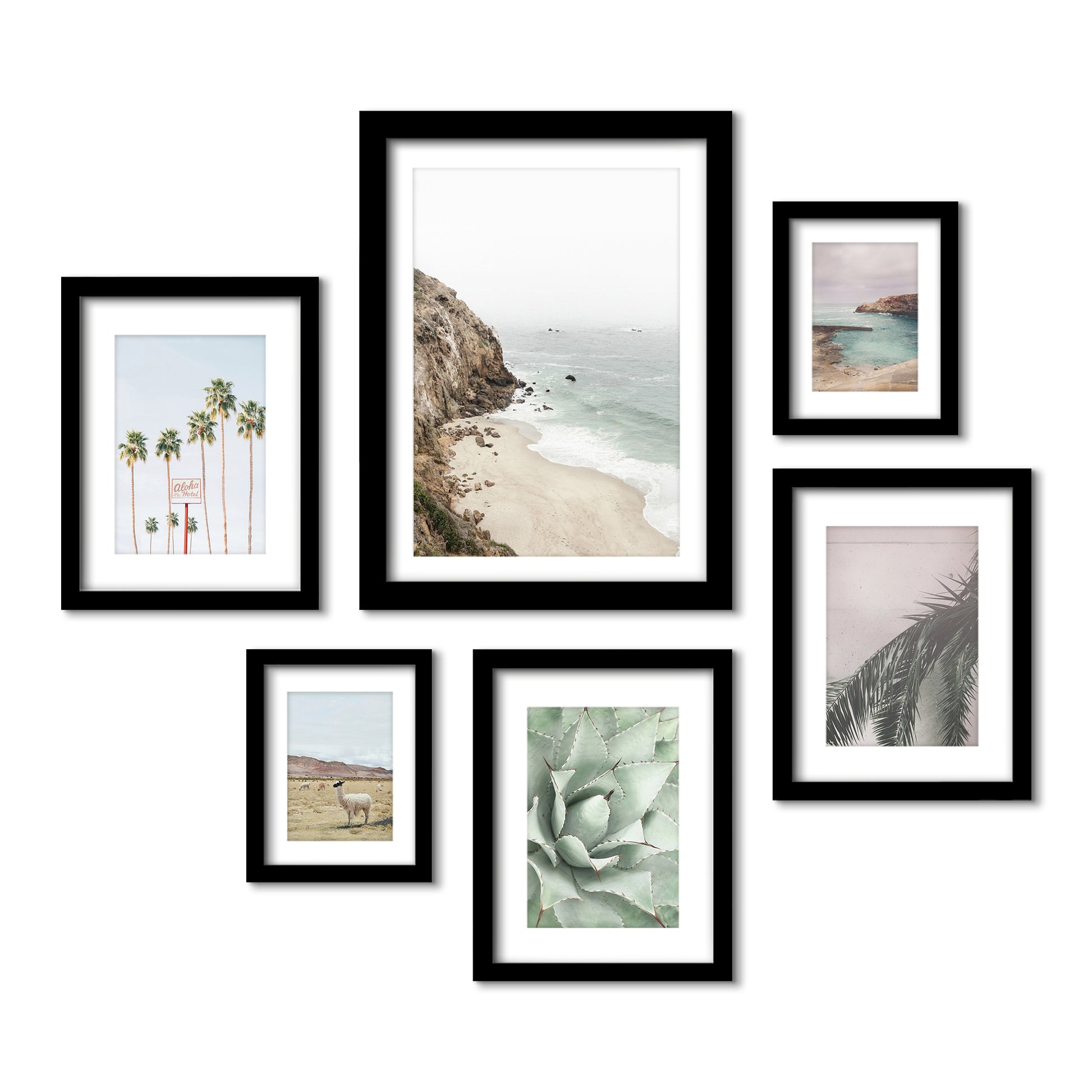  White Picture Frame Set - 8 pcs Gallery Wall Set of