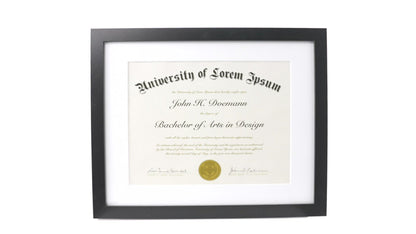 Black Diploma Frame