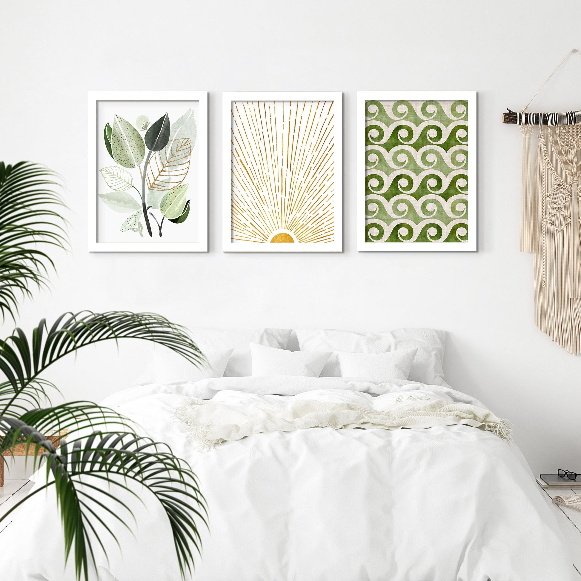 Let The Sunshine In by Modern Tropical - 3 Piece Gallery Framed Print Art Set - Americanflat