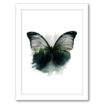 Double Butterfly by Emanuela Carratoni - Framed Print