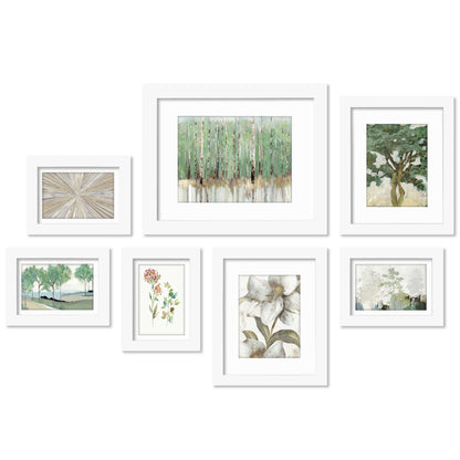 Soft Nature by PI Creative - 7 Piece Framed Gallery Wall Art Set - Americanflat