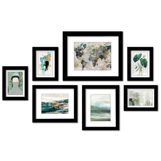 Nature World Traveler by PI Creative - 7 Piece Framed Gallery Wall Art Set - Americanflat