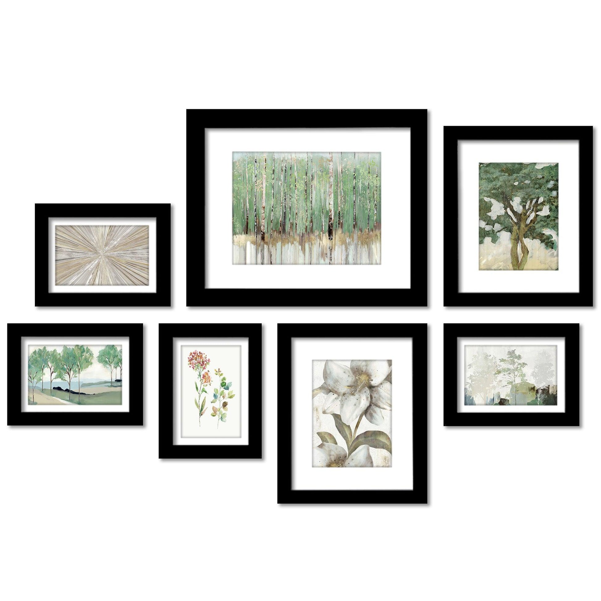 Soft Nature by PI Creative - 7 Piece Framed Gallery Wall Art Set - Americanflat