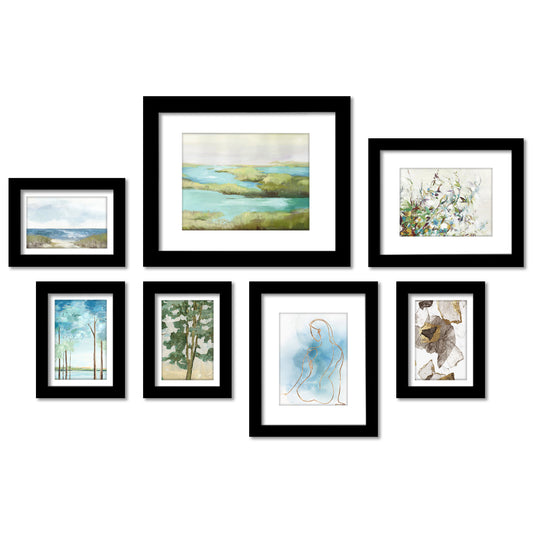 Landscape Panorama by PI Creative - 7 Piece Framed Gallery Wall Art Set - Americanflat