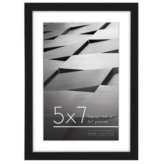  Americanflat 30X30 Poster Frame in Black - Composite Wood with  Polished Plexiglass - Square Frame for Wall with Included Hanging Hardware
