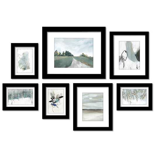 Hazy Horizons  by PI Creative - 7 Piece Framed Gallery Wall Art Set - Americanflat