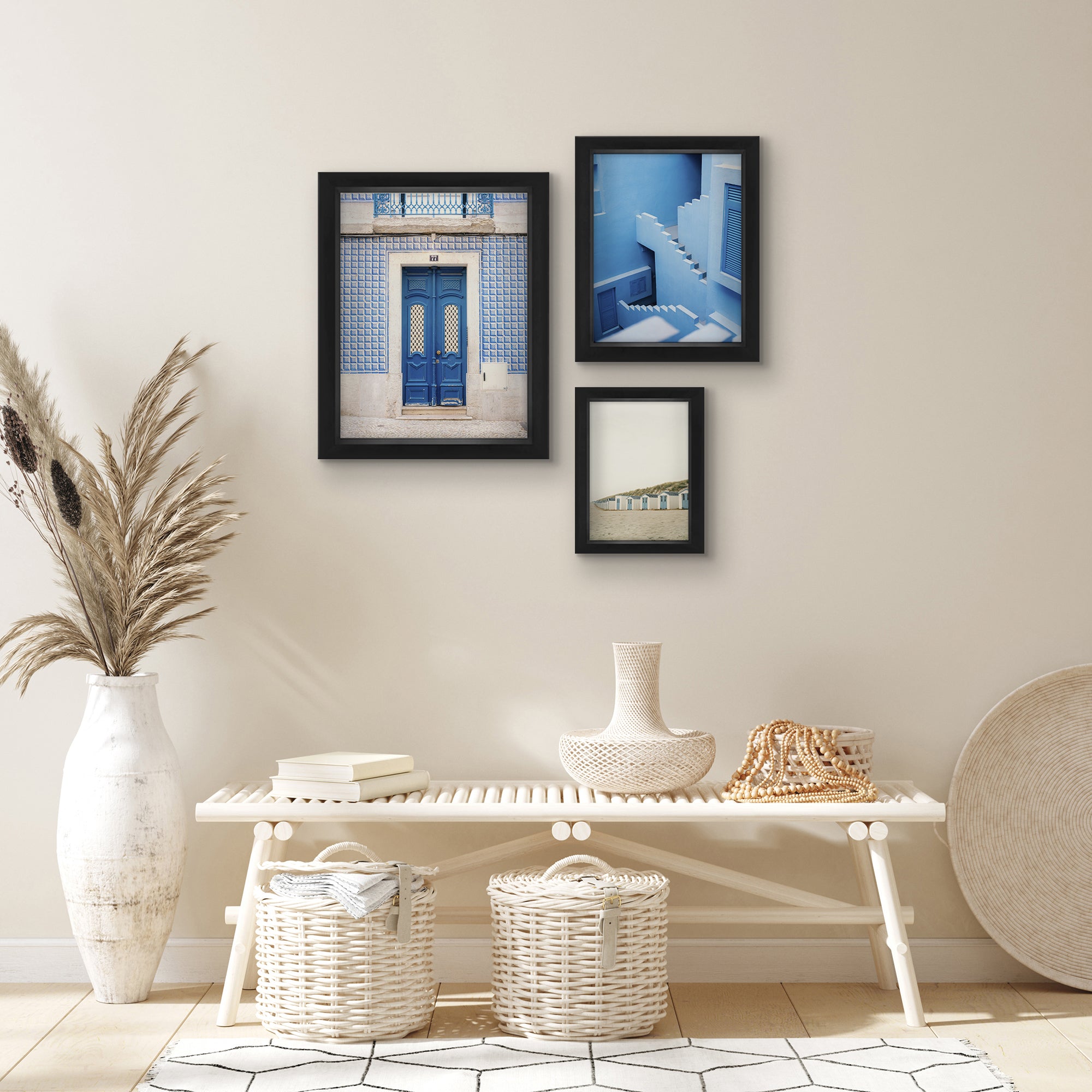 La Muralla Roja - 3 Piece Shadowbox Frame Gallery Wall Art Set - Americanflat