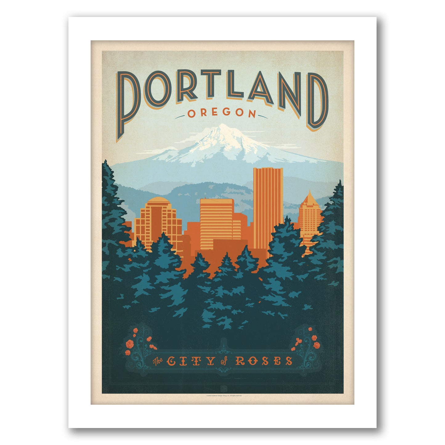 Portland Oregon by Anderson Design Group - Framed Print