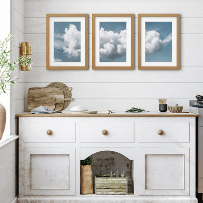 Fluffy Clouds by Mary Urban - 3 Piece Gallery Framed Print with Mat Art Set