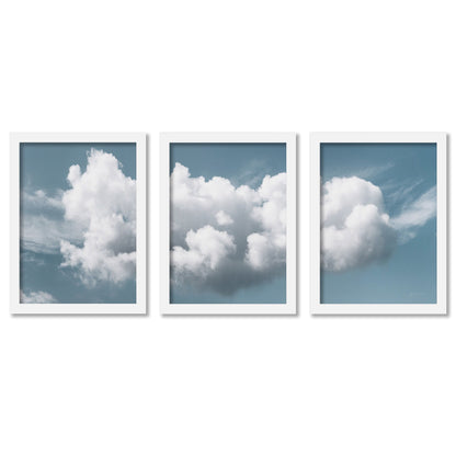 Fluffy Clouds by Andre Eichman - 3 Piece Gallery Framed Print Art Set - Americanflat