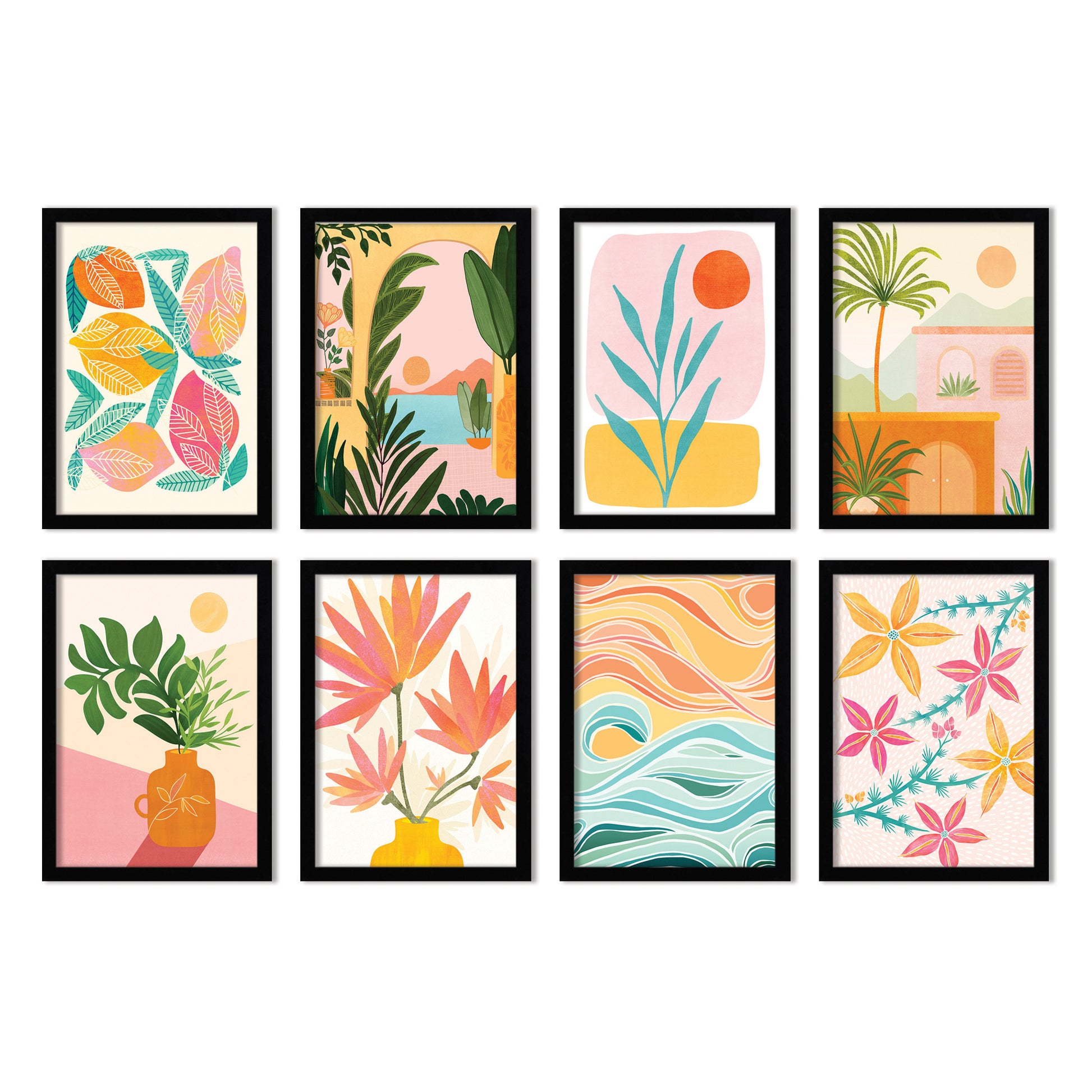8 Piece Framed Art Set - Americanflat