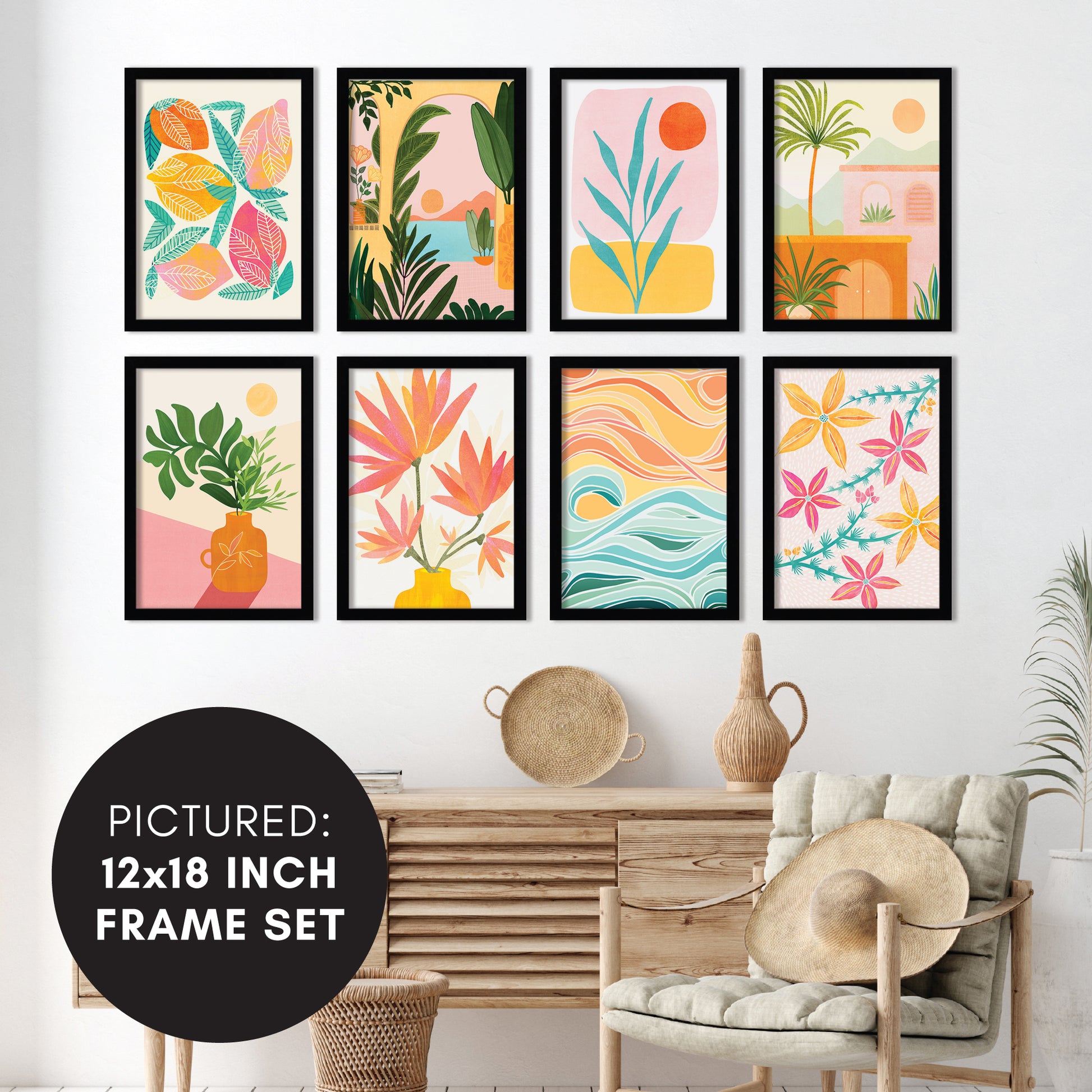 8 Piece Framed Art Set - Americanflat