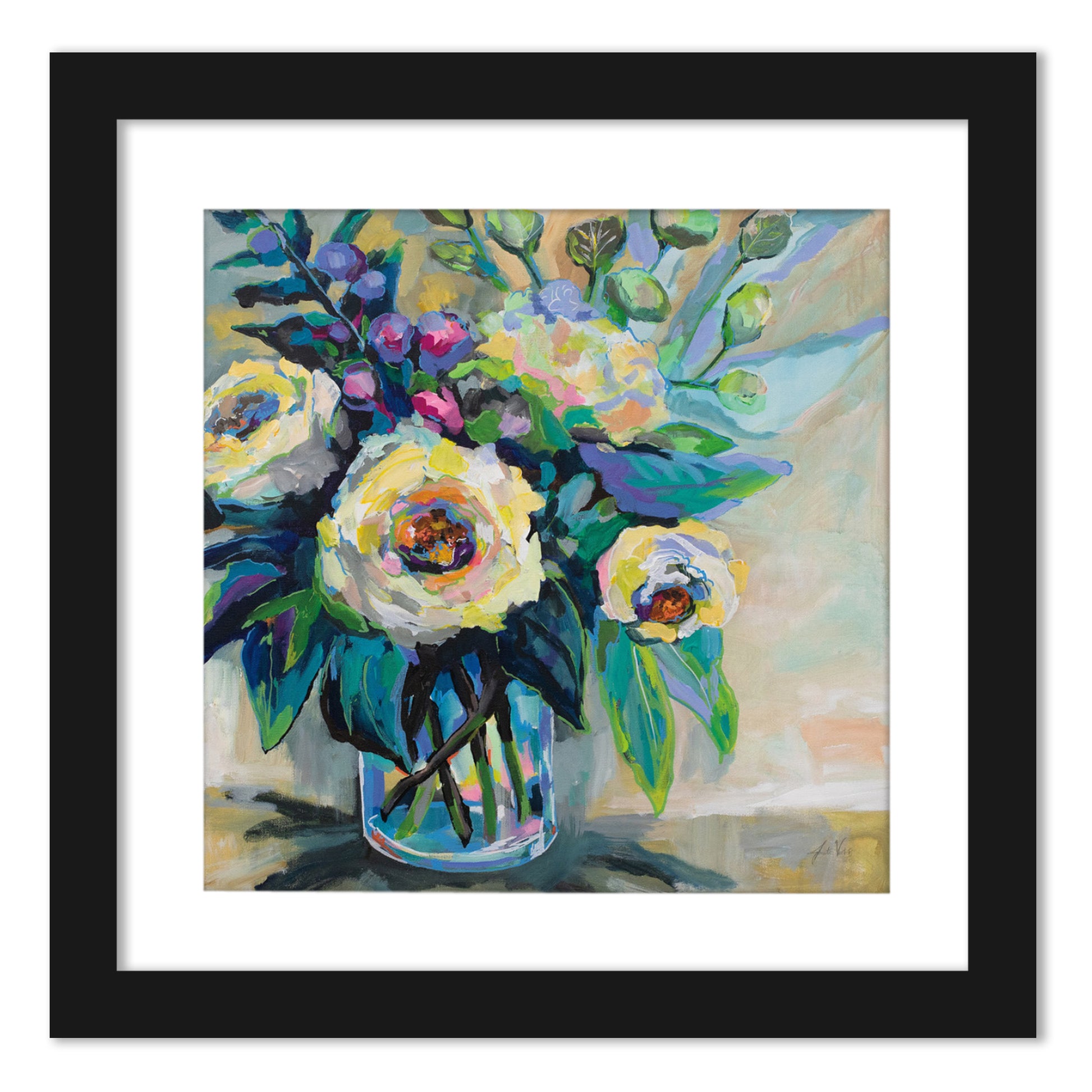 Floral Impressionism - Set of 2 Framed Prints by Wild Apple - Americanflat