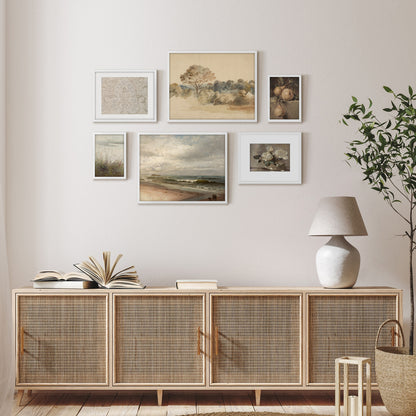 6 Piece Vintage Gallery Wall Art Set - Enchanting Tapestry Art by Maple + Oak
