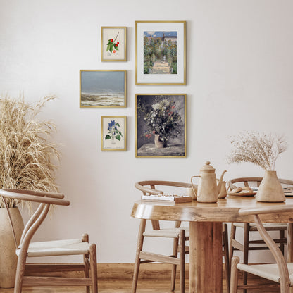 5 Piece Vintage Gallery Wall Art Set - Enchanting Blooms Art by Wall + Wonder