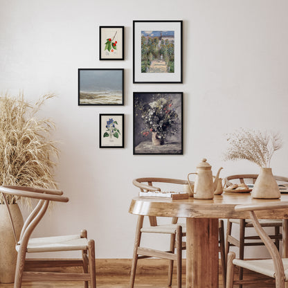 5 Piece Vintage Gallery Wall Art Set - Enchanting Blooms Art by Wall + Wonder