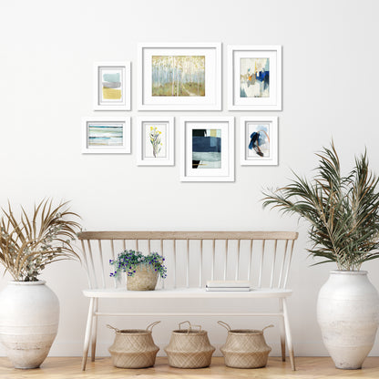 Abstract Views by PI Creative - 7 Piece Framed Gallery Wall Art Set - Americanflat