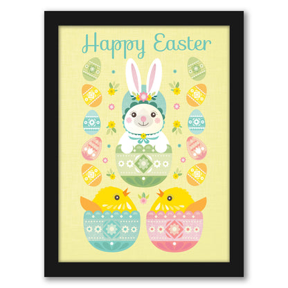 Happy Easter by Amanda Shufflebotham - Framed Print