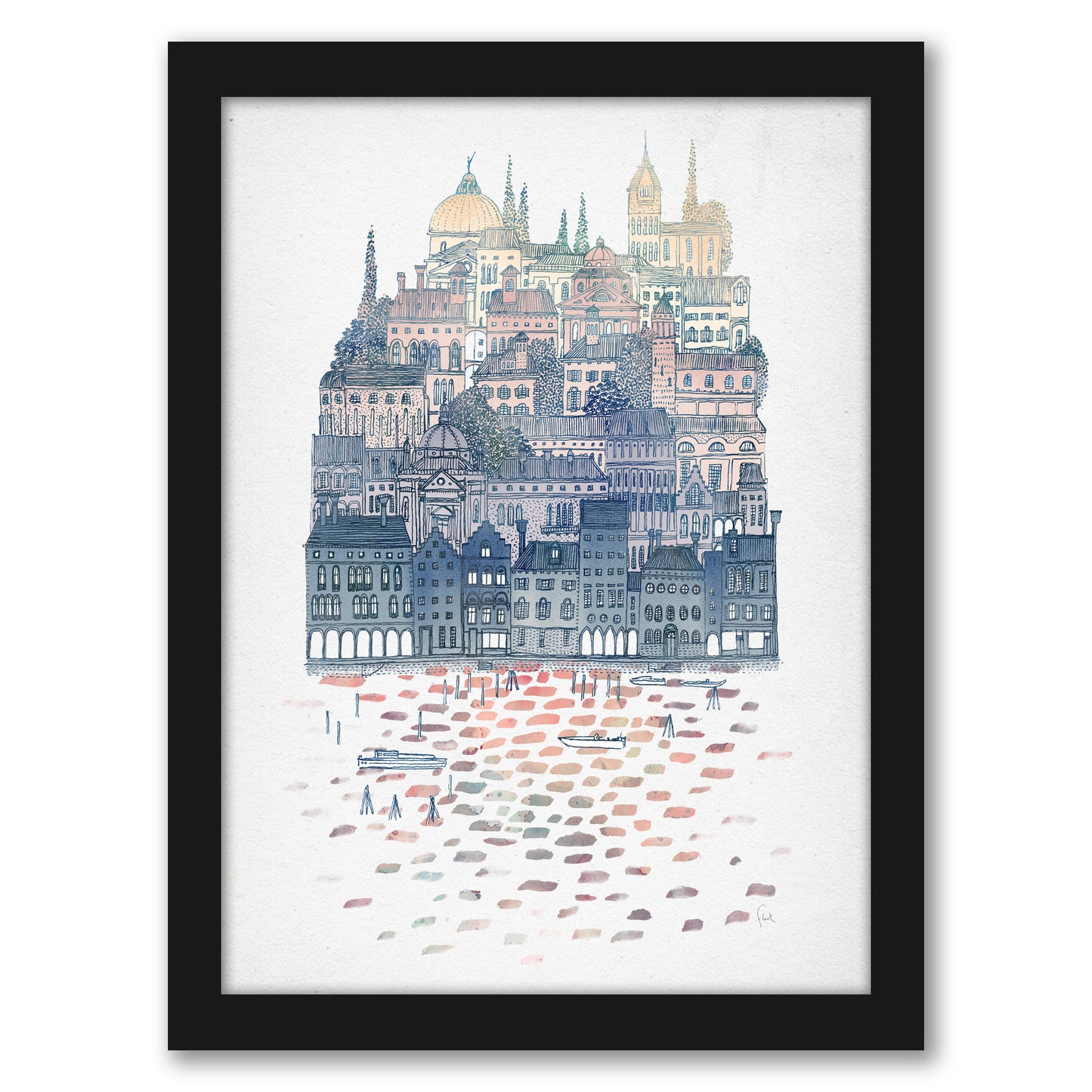 Serenissima by David Fleck - Framed Print