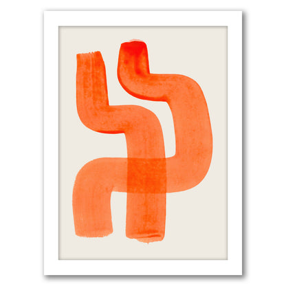 Orange Hugs By Ejaaz Haniff - Framed Print