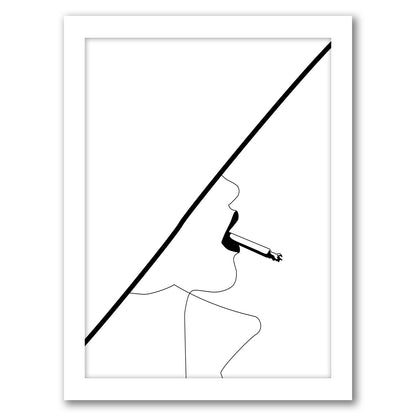 Kate Smokes by Explicit Design - Framed Print