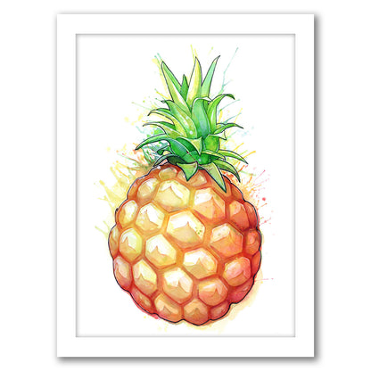 Fat Pineapple 1 by Sam Nagel - Framed Print