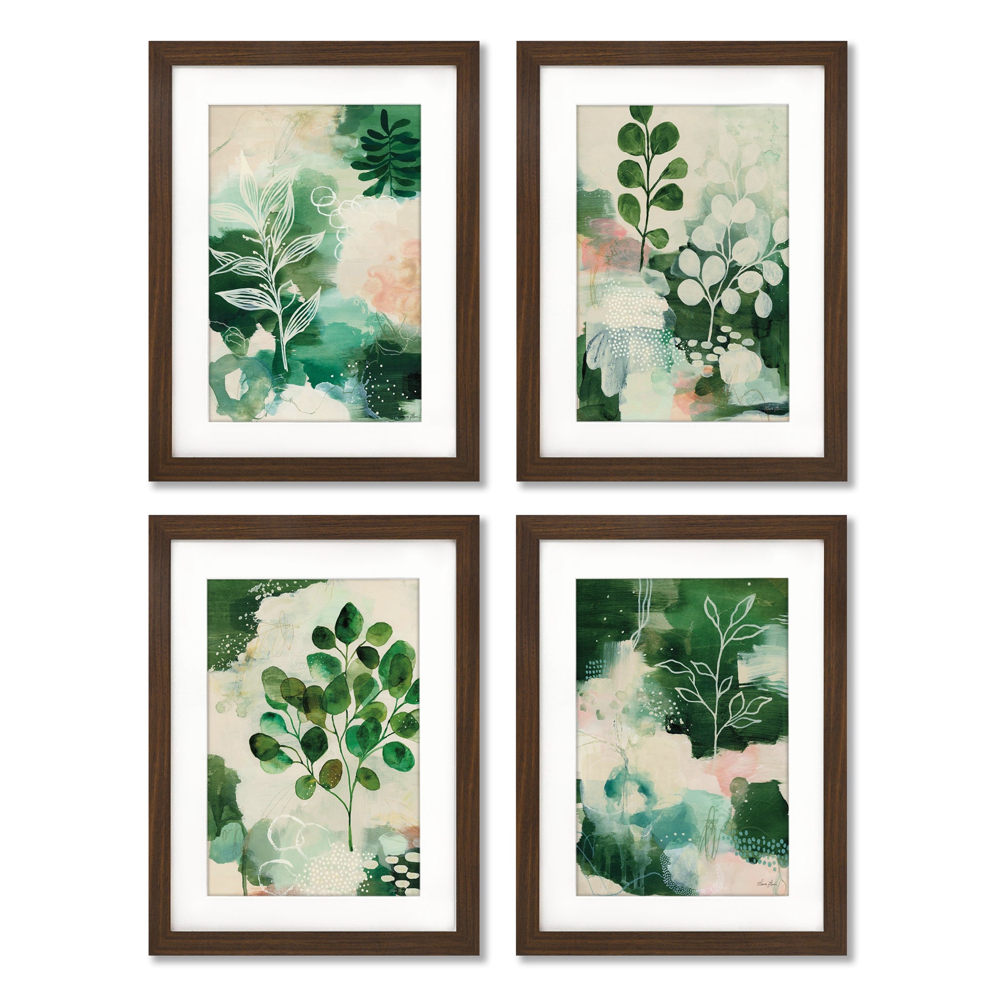 Nature Story by Silvia Vassileva - 4 Piece Gallery Framed Print with Mat Art Set