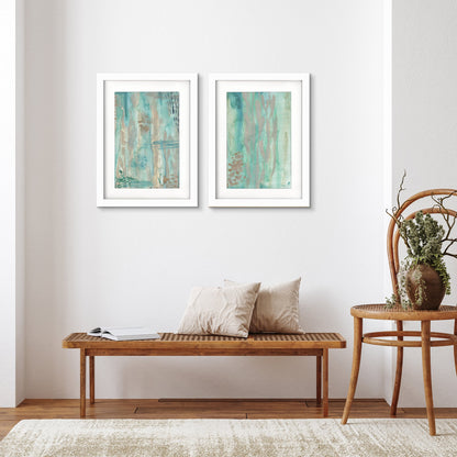 Abstract Kelp Forest by Jetty Home - 2 Piece Gallery Framed Print Art Set - Americanflat