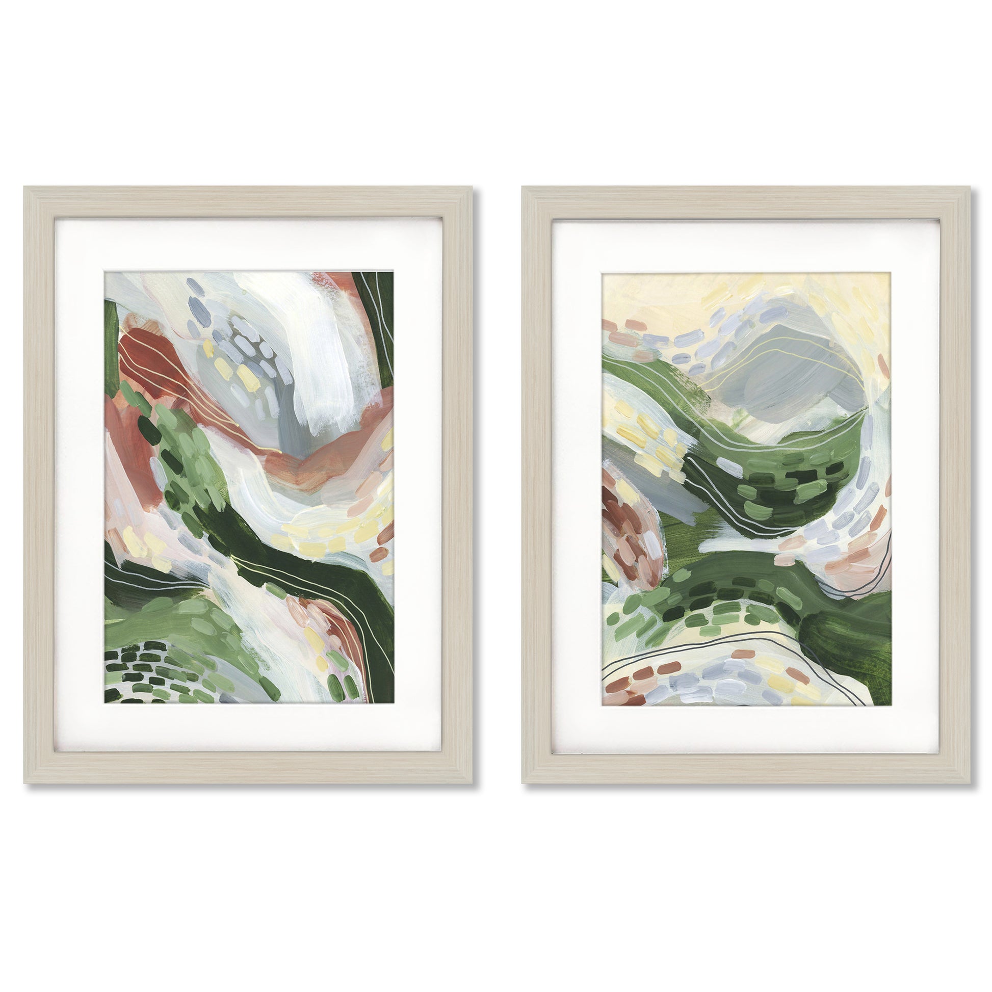 Pattern Swirls by Jetty Home - 2 Piece Gallery Framed Print Art Set