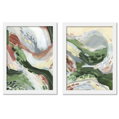 Pattern Swirls by Jetty Home - 2 Piece Gallery Framed Print Art Set - Americanflat