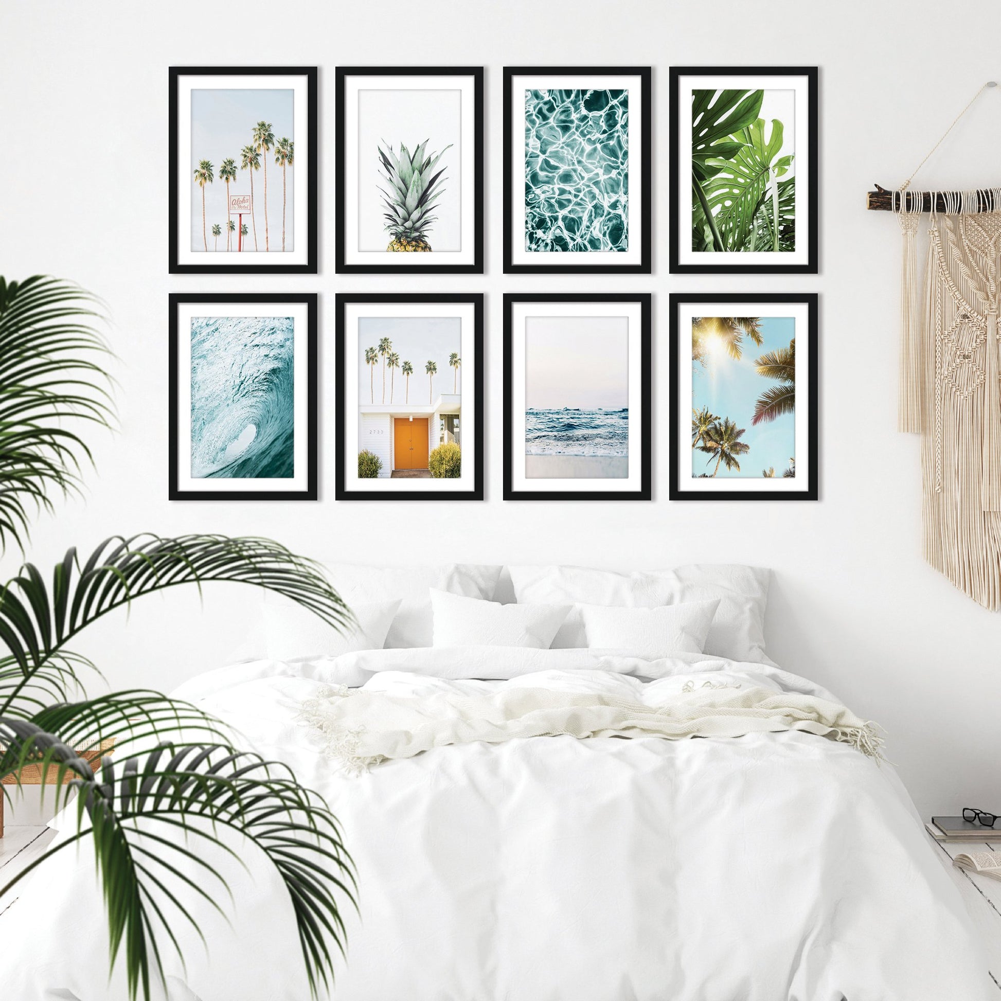 With You In Malibu by Sisi and Seb - 8 Piece Framed Art Set - Americanflat