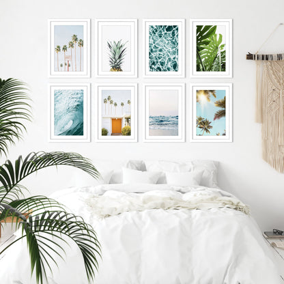 With You In Malibu by Sisi and Seb - 8 Piece Framed Art Set - Americanflat