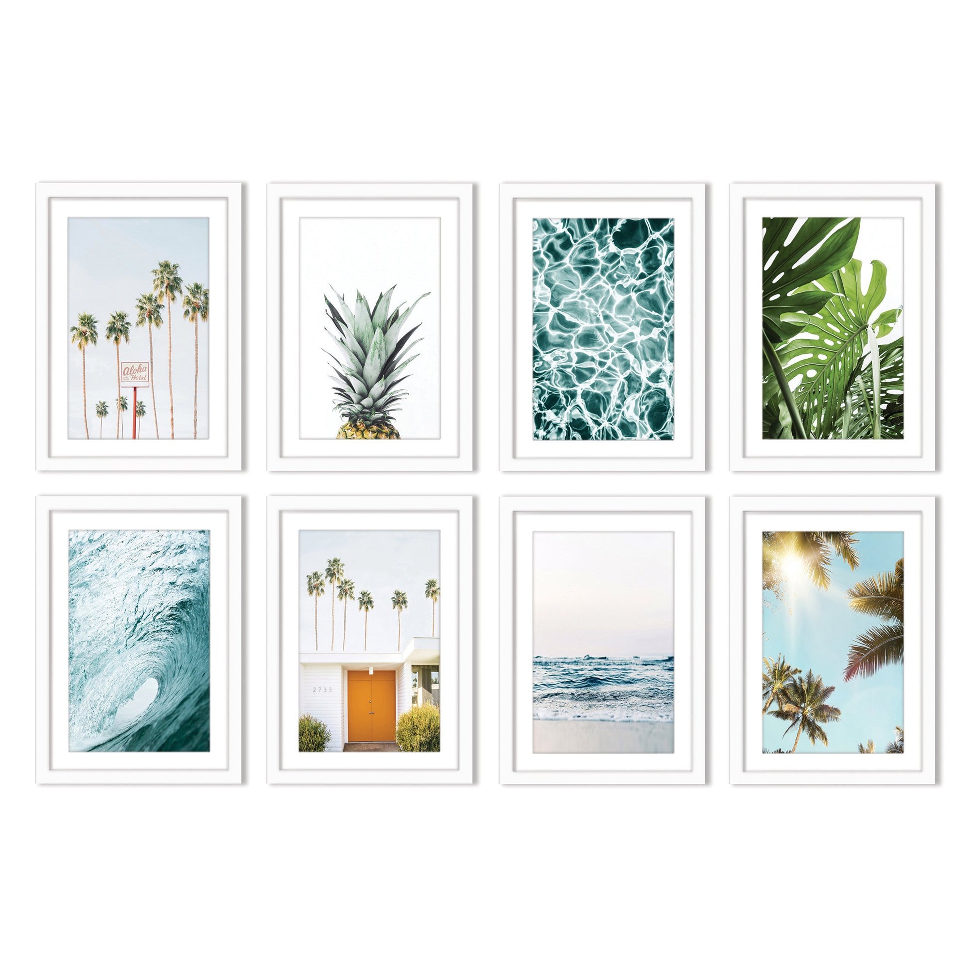 With You In Malibu by Sisi and Seb - 8 Piece Framed Art Set - Americanflat