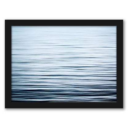Liquid Blue Sea By The Gingham Owl - Framed Print