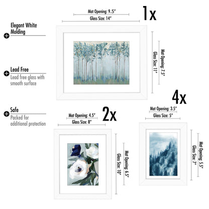 Sightseeing Sailboat by PI Creative - 7 Piece Framed Gallery Wall Art Set - Americanflat
