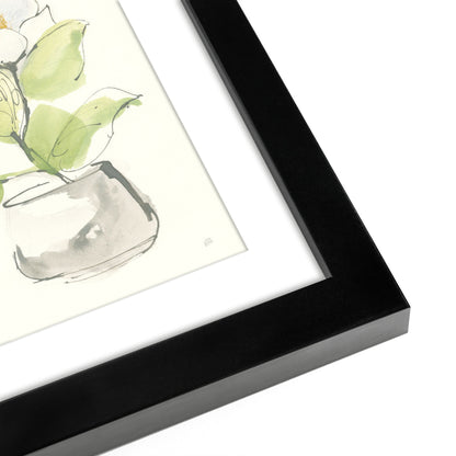 White Magnolias - Set of 4 Framed Prints by Wild Apple - Americanflat
