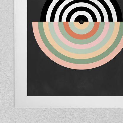 Americanflat Mid Century Modern Geometric Green & Pink by The Print Republic - 4 Piece Set