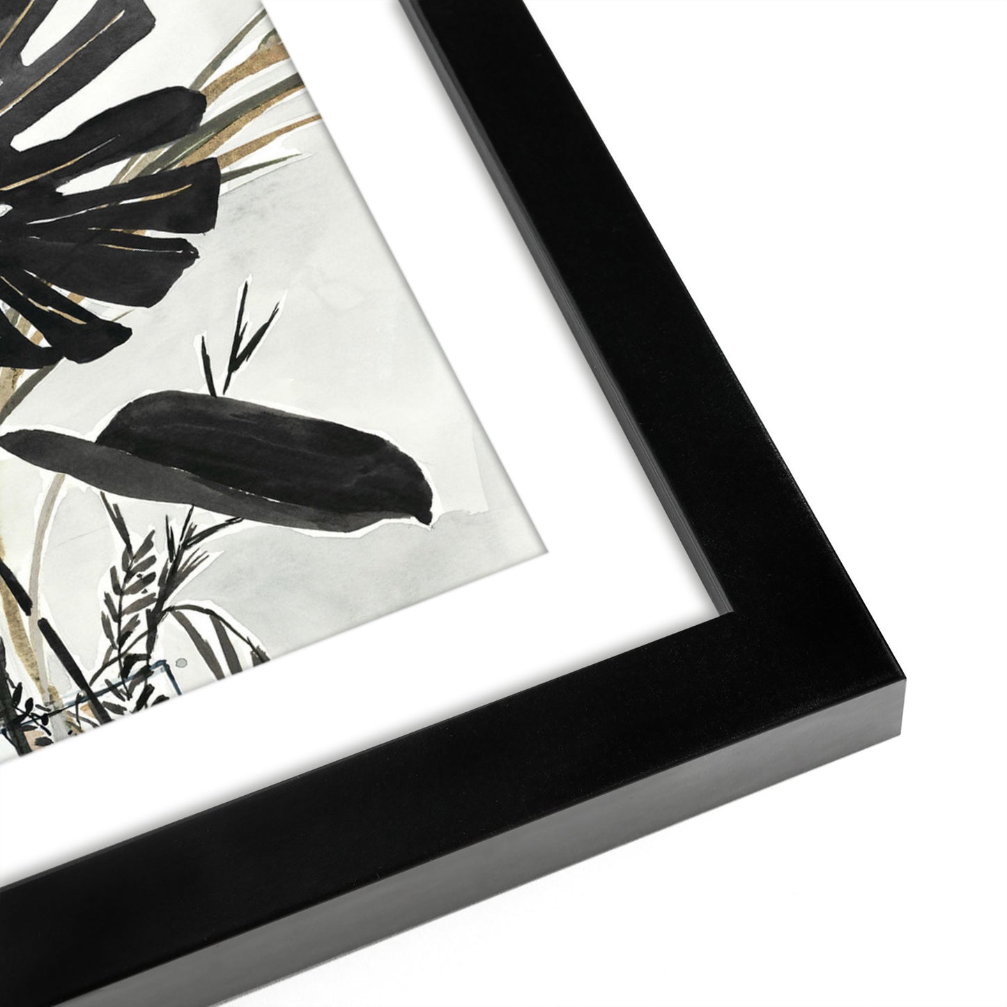 Black Monstera Leaves - Set of 2 Framed Prints by PI Creative - Americanflat
