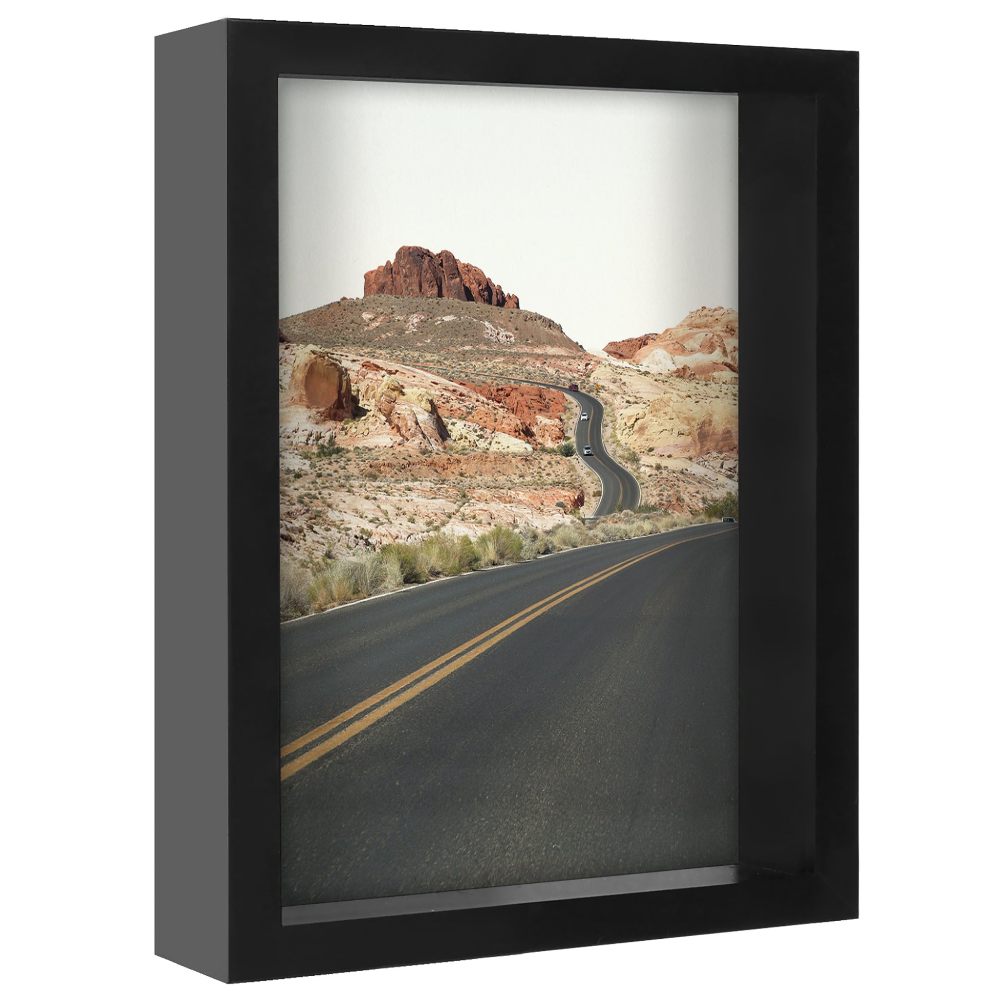 Wanderlust Window - 5 Piece Shadowbox Frame Gallery Wall Art Set - Americanflat