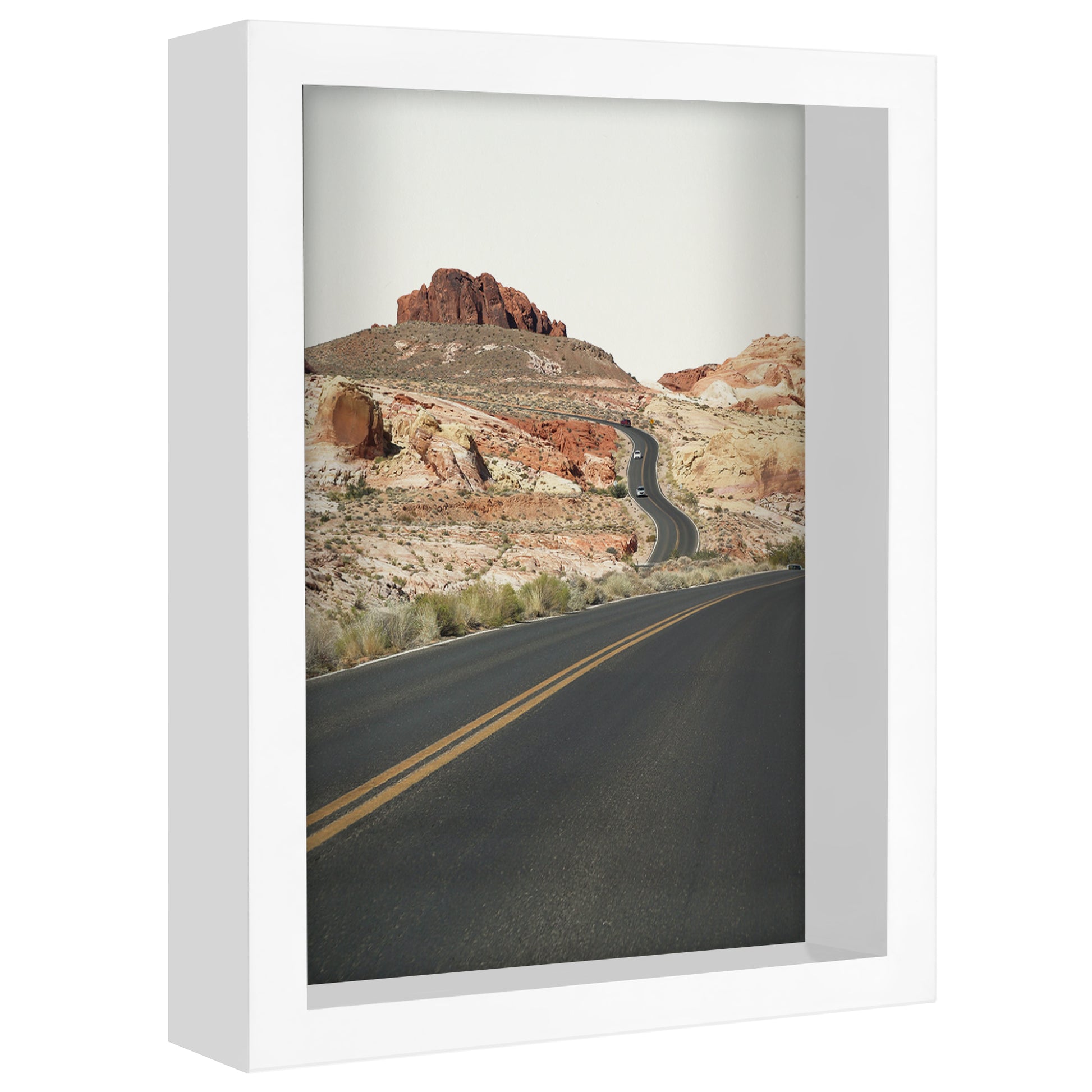 Wanderlust Window - 5 Piece Shadowbox Frame Gallery Wall Art Set - Americanflat