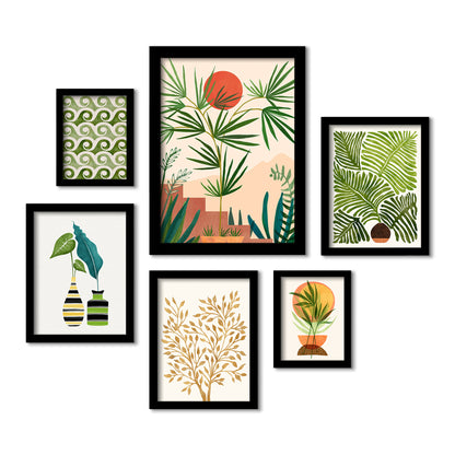 Weekend In Mojave - 6 Piece Framed Gallery Wall Set - Art Set - Americanflat