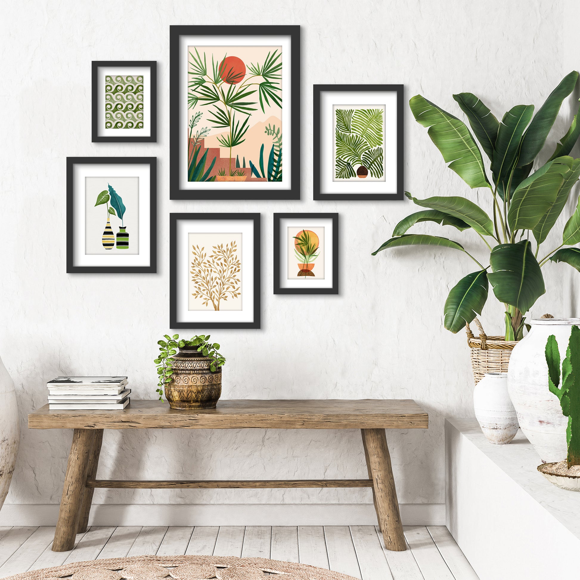 Weekend In Mojave - 6 Piece Framed Gallery Wall Set - Americanflat