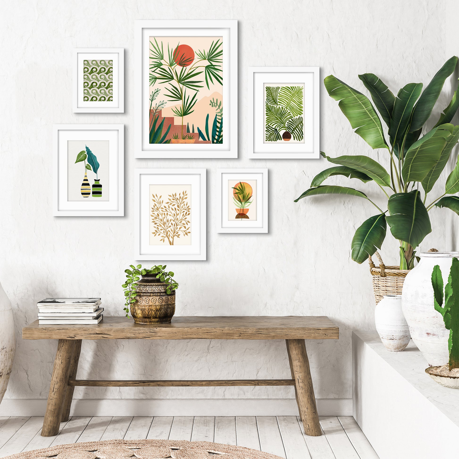 Weekend In Mojave - 6 Piece Framed Gallery Wall Set - Americanflat