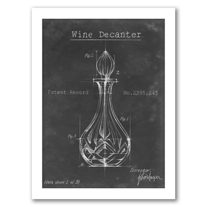 Barware Blueprint VIII by Ethan Harper by World Art Group - White Framed Print