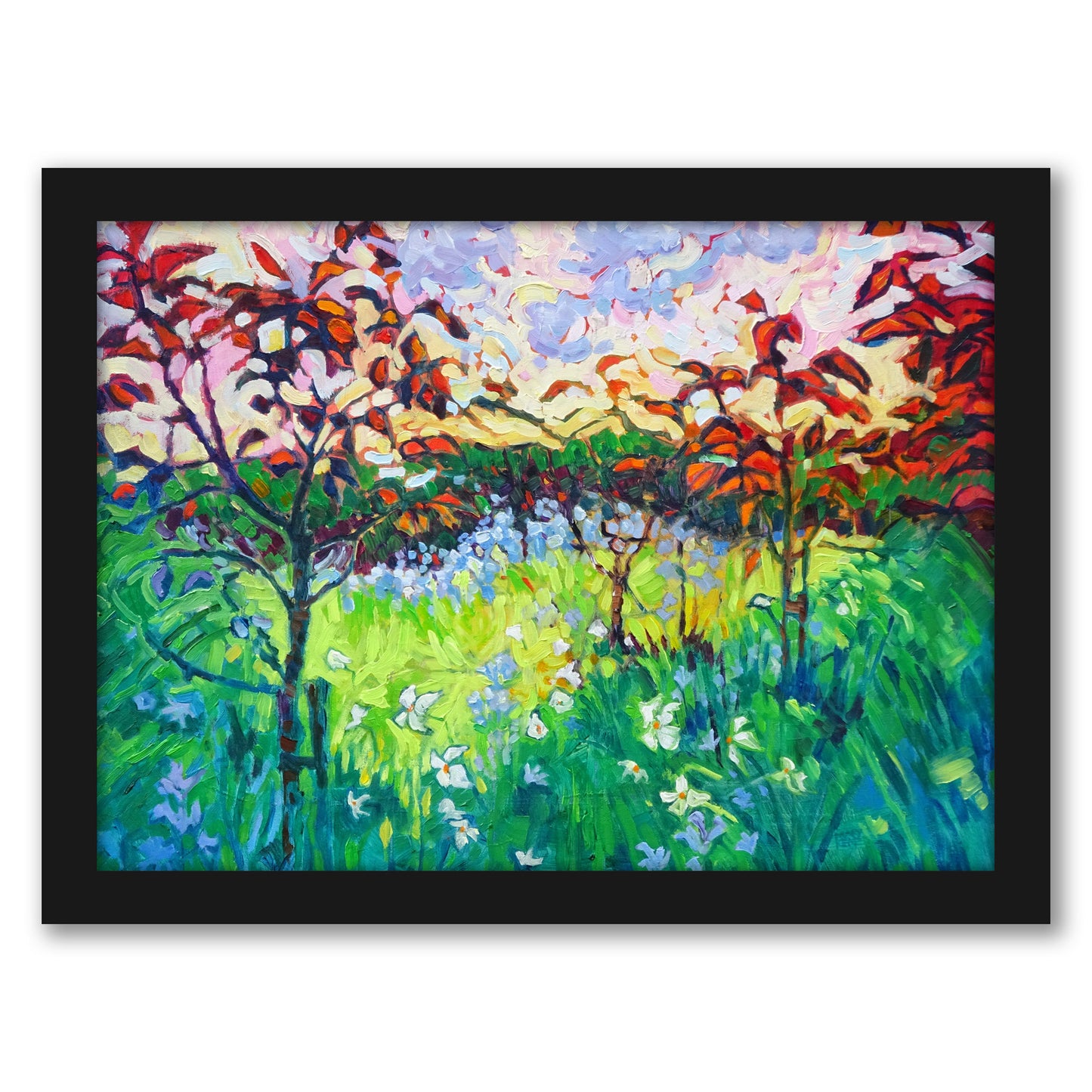 Garden At Houghton Hall By Mary Kemp - Framed Print