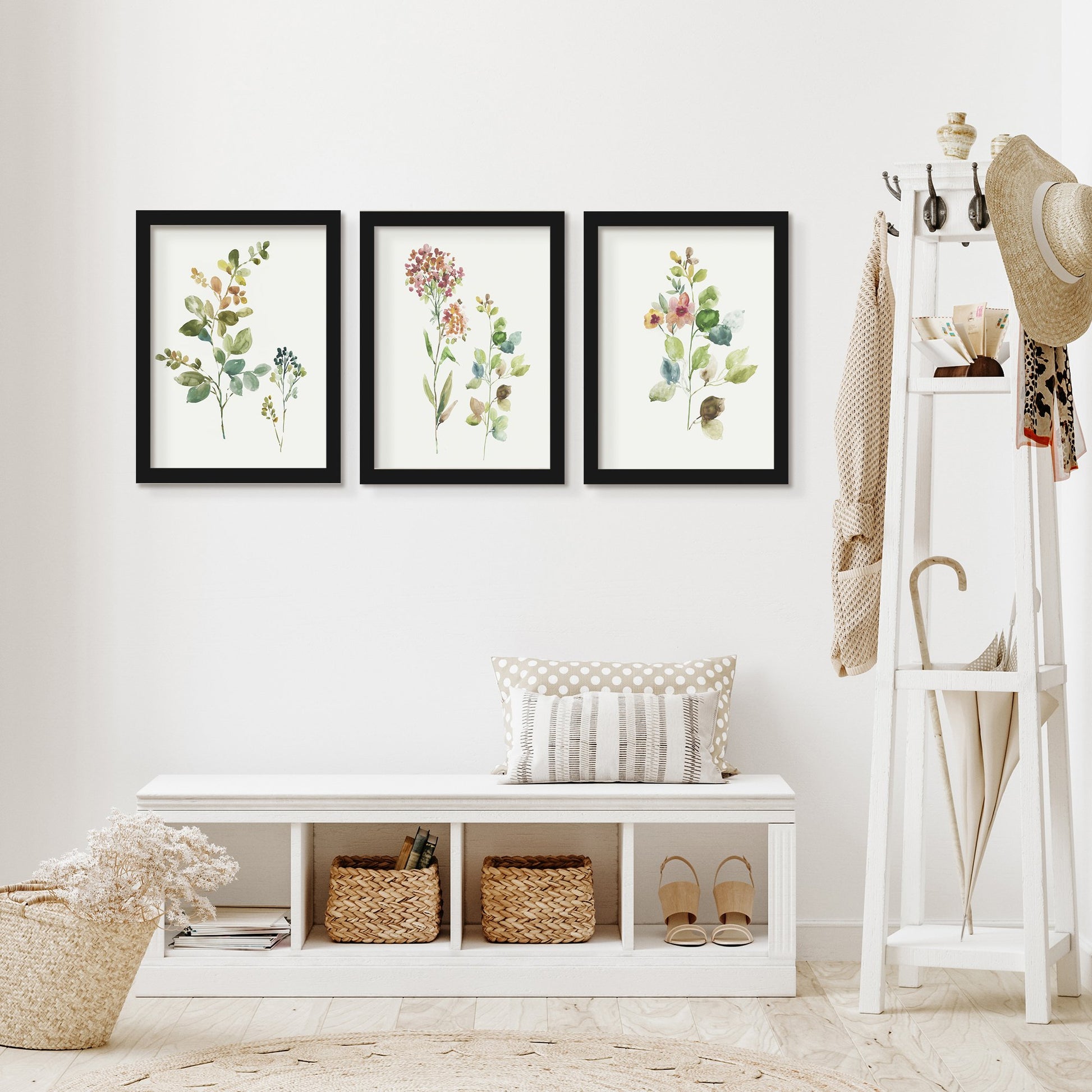 Botanical Illustrations by Asia Jensen - 3 Piece Gallery Framed Print Art Set - Americanflat